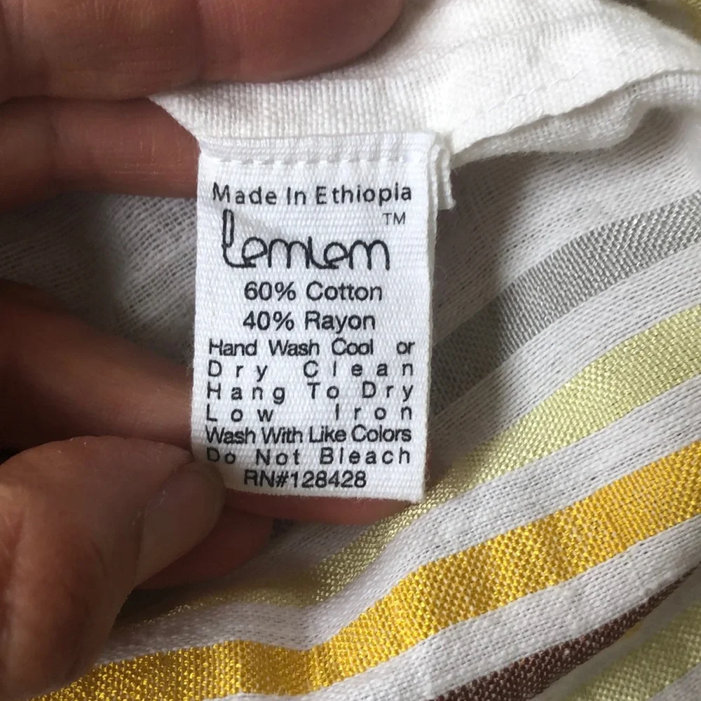 LemLem kaftan fringe dress coverup size small - Picture 7 of 7